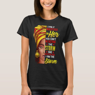 Camiseta Mes de la Historia Negra Mujer Africana Afro Yo So