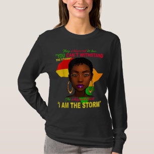 Camiseta Mes de la historia negra Mujer africana Afro Yo so