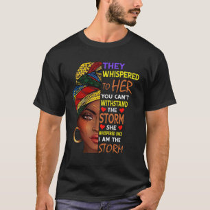 Camiseta Mes de la historia negra Mujer africana Afro Yo so
