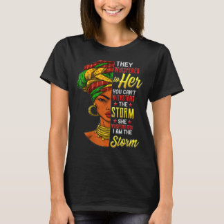Camiseta Mes de la Historia Negra Mujer Africana Afro Yo So