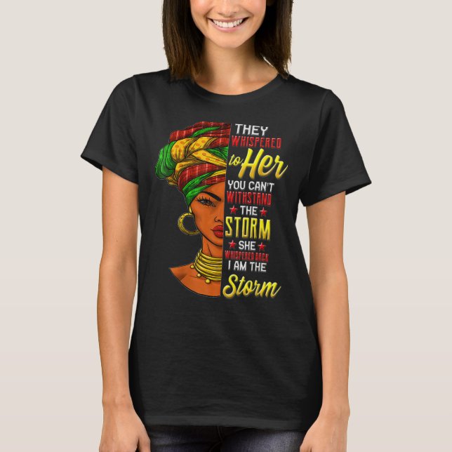 Camiseta Mes de la Historia Negra Mujer Africana Afro Yo So (Anverso)