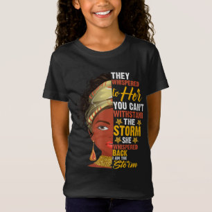Camiseta Mes de la historia negra Mujer africana Afro Yo so