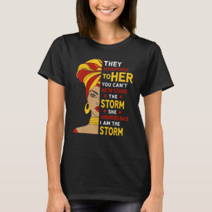 Camiseta Mes de la historia negra Mujer africana Afro Yo so
