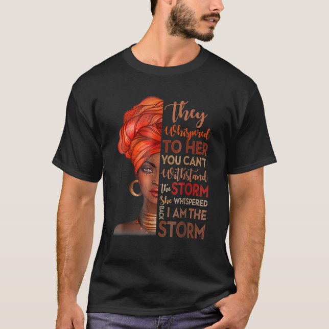 Camiseta Mes de la historia negra Mujer africana Afro Yo so (Anverso)