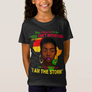 Camiseta Mes de la historia negra Mujer africana Afro Yo so