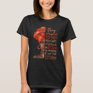 Camiseta Mes de la historia negra Mujer africana Afro Yo so