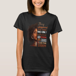 Camiseta Mes de la historia negra Mujer africana Afro Yo so