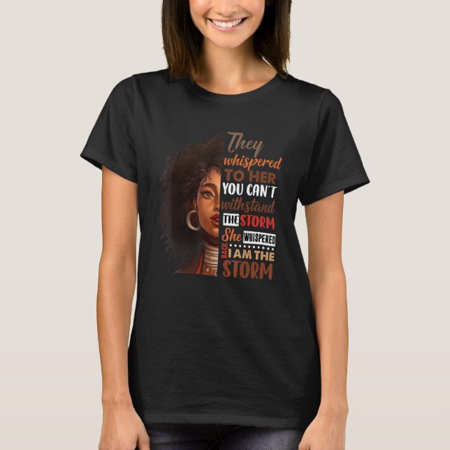 Camiseta Mes de la historia negra Mujer africana Afro Yo so (Anverso)
