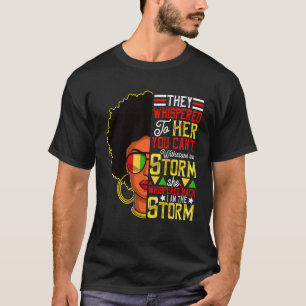 Camiseta Mes de la historia negra Mujer africana Afro Yo so