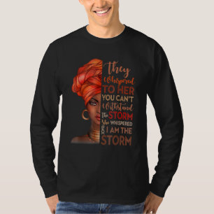 Camiseta Mes de la historia negra Mujer africana Afro Yo so