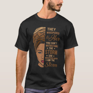 Camiseta Mes de la historia negra Mujer africana Afro Yo so