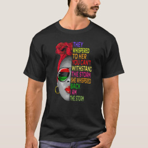 Camiseta Mes de la Historia Negra Mujer Africana Afro Yo So