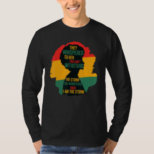 Camiseta Mes de la Historia Negra Mujer Africana Afro Yo So