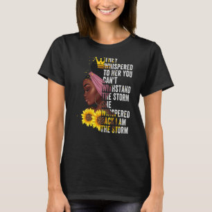 Camiseta Mes de la Historia Negra Mujer Africana Afro Yo So