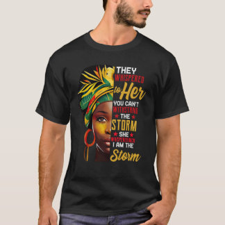 Camiseta Mes de la Historia Negra Mujer Africana Afro Yo So