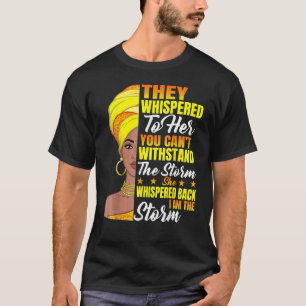 Camiseta Mes de la Historia Negra Mujer Africana Afro Yo So