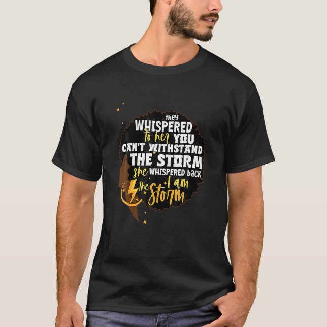 Camiseta Mes de la historia negra Mujer africana Afro Yo so (Anverso)
