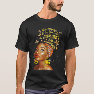 Camiseta Mes de la historia negra Mujer africana Afro Yo so