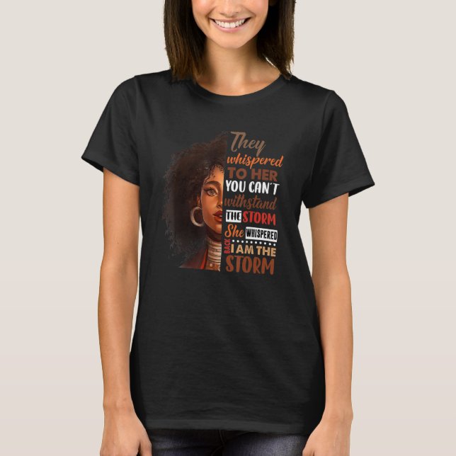 Camiseta Mes de la Historia Negra Mujer Africana Afro Yo So (Anverso)