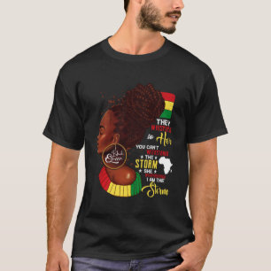 Camiseta Mes de la historia negra Mujer africana Afro Yo so