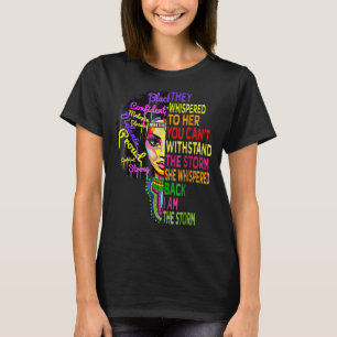 Camiseta Mes de la historia negra Mujer africana Afro Yo so