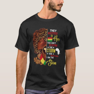 Camiseta Mes de la historia negra Mujer africana Afro Yo so