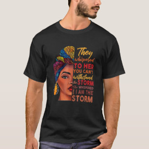 Camiseta Mes de la historia negra Mujer africana Afro Yo so