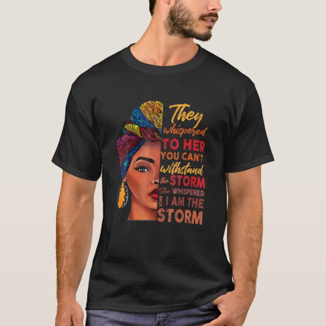 Camiseta Mes de la historia negra Mujer africana Afro Yo so (Anverso)