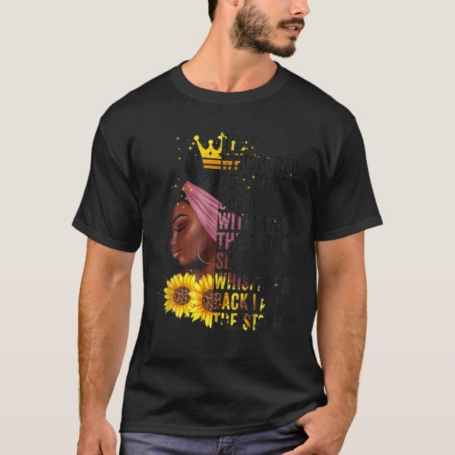 Camiseta Mes de la historia negra Mujer africana Afro Yo so (Anverso)