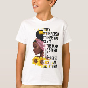 Camiseta Mes de la Historia Negra Mujeres Africanas Afro Yo