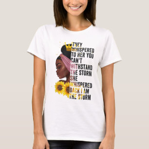 Camiseta Mes de la Historia Negra Mujeres Africanas Afro Yo