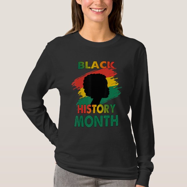 Camiseta Mes de la Historia Negra Mujeres Africanas Niños A (Anverso)