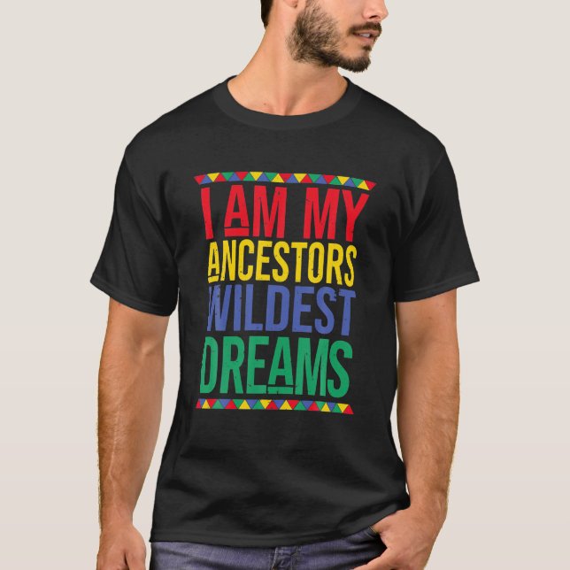 Camiseta Mes de la Historia Negra Mujeres Ancestas Soñadora (Anverso)