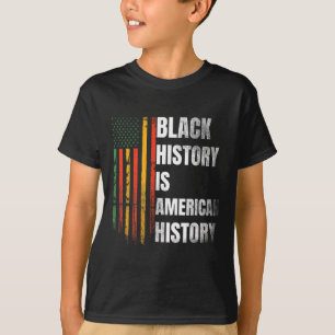 Camiseta Mes de la historia negra mujeres Bandera afroameri
