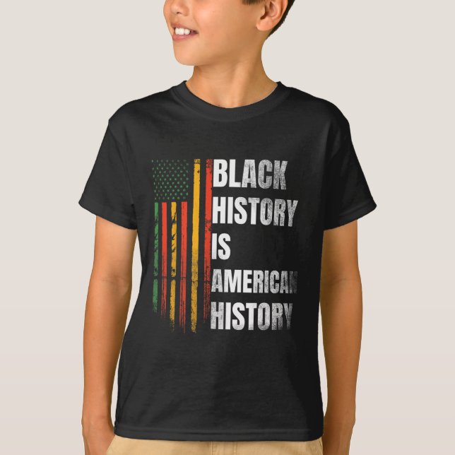 Camiseta Mes de la historia negra mujeres Bandera afroameri (Anverso)
