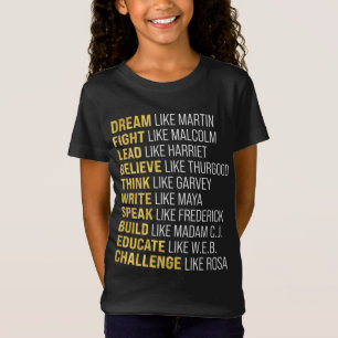 Camiseta Mes de la Historia Negra Niños Orgullosos Orgullo