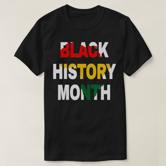 Camiseta Mes de la Historia Negra Orgullo Africano American (Diseño del anverso)