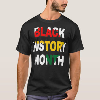 Camiseta Mes de la Historia Negra Orgullo Africano American