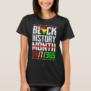 Camiseta Mes de la Historia Negra Orgullo Africano de Mujer