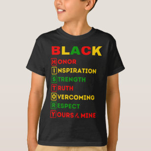 Camiseta Mes de la Historia Negra Orgullo Afroamericano Cel