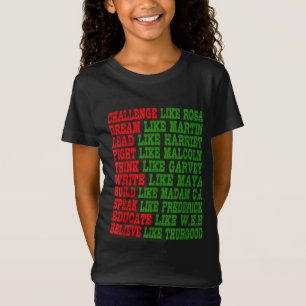 Camiseta Mes de la Historia Negra Orgullo de los Líderes de