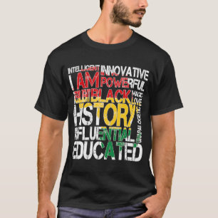 Camiseta Mes de la Historia Negra Orgullo Negro Orgullo Afr