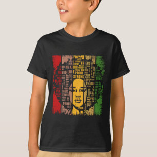 Camiseta Mes de la Historia Negra Orgullosa Cultura de Patr