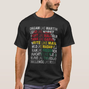 Camiseta Mes de la Historia Negra País Afroamericano