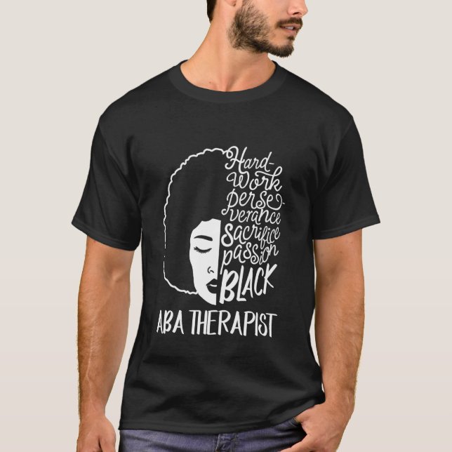 Camiseta Mes de la historia negra: pasión terapeuta african (Anverso)