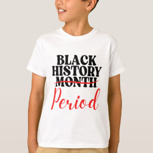 Camiseta Mes de la Historia Negra Periodo Afrocentrista Org