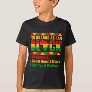 Camiseta Mes de la historia negra por tanto tiempo como org