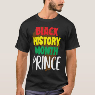 Camiseta Mes de la Historia Negra Prince Juventud Afroameri