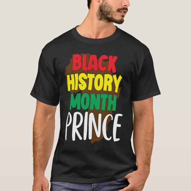 Camiseta Mes de la Historia Negra Prince Juventud Afroameri (Anverso)
