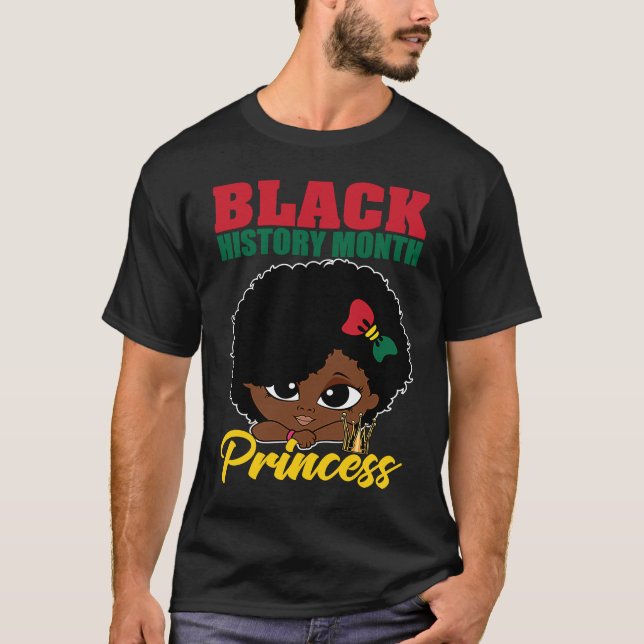 Camiseta Mes de la Historia Negra Princesa BHM Orgullo Pequ (Anverso)